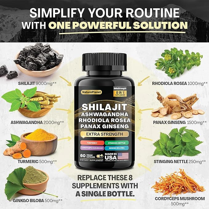 Shilajit 8-in-1 Capsules-60 Counts