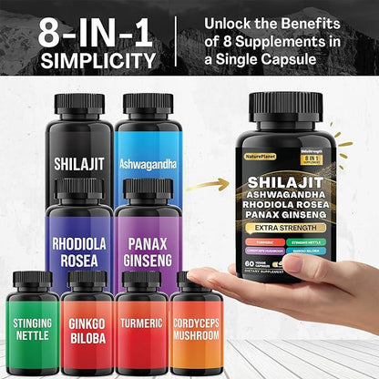 Shilajit 8-in-1 Capsules-60 Counts