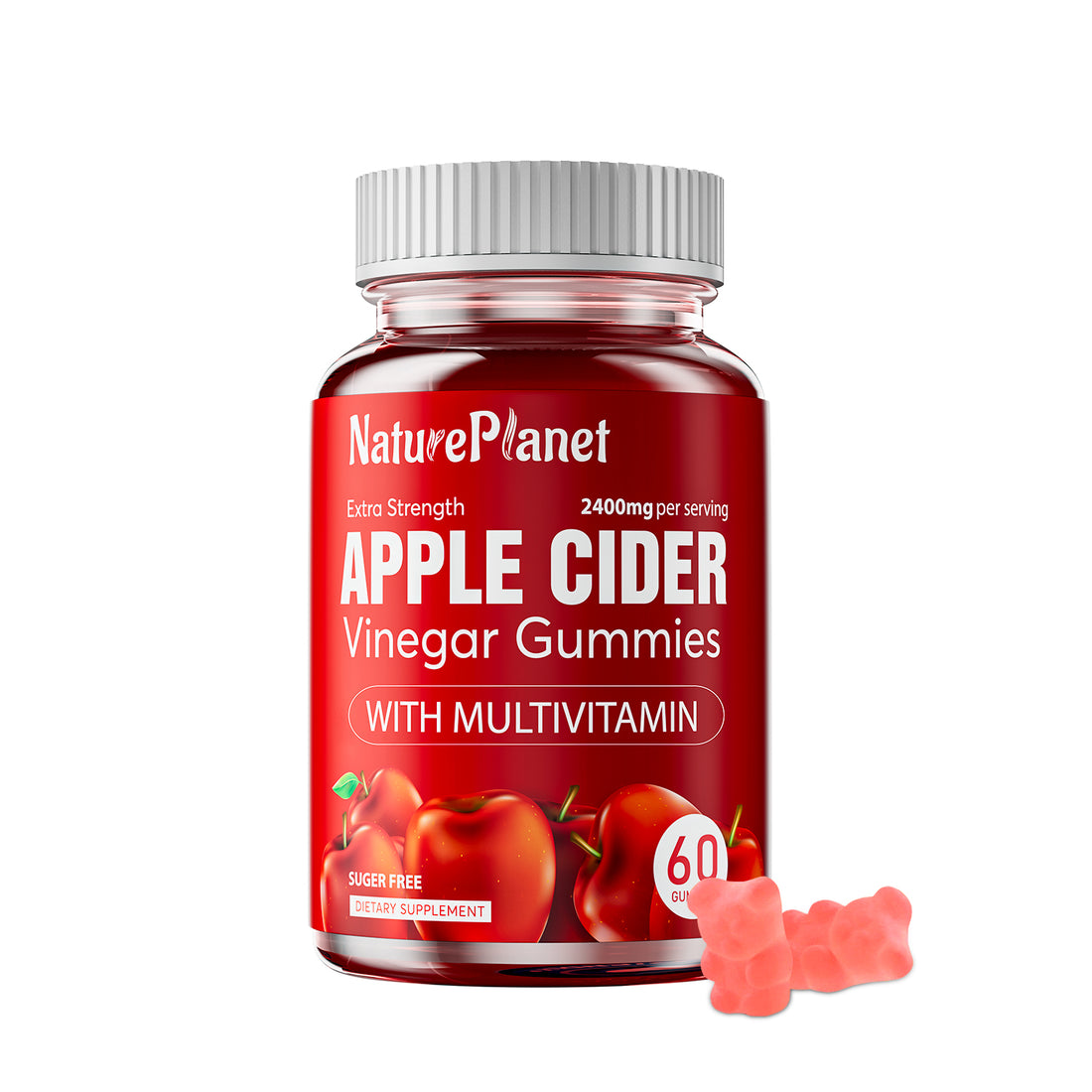 Apple Cider Vinegar Gummies- Nutritional Supplement 60 counts