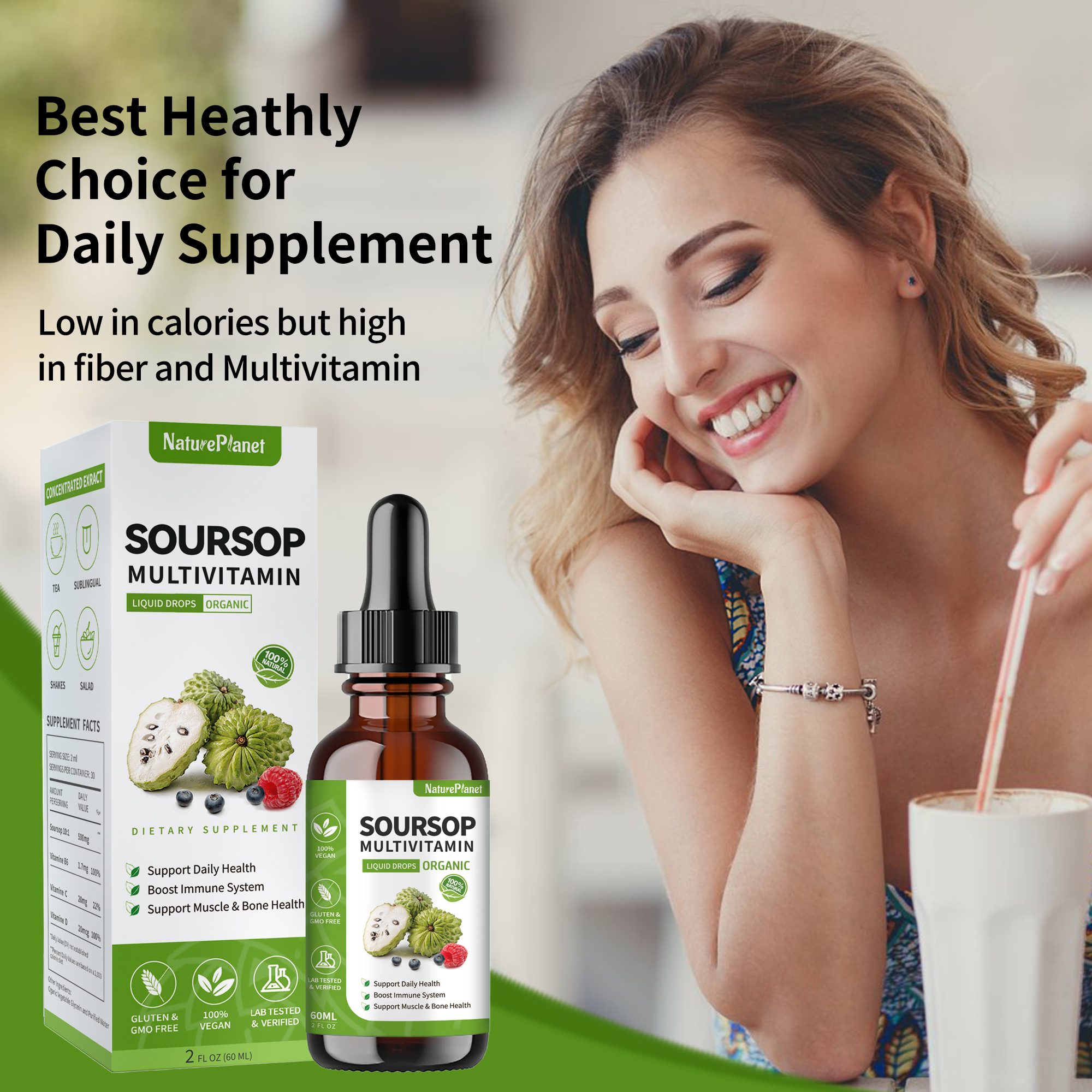 Soursop with Multivitamin Liquid Drop -60ml