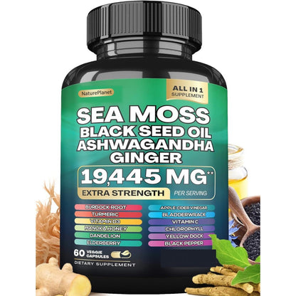 Sea Moss 16-in-1 Capsules-60 Count